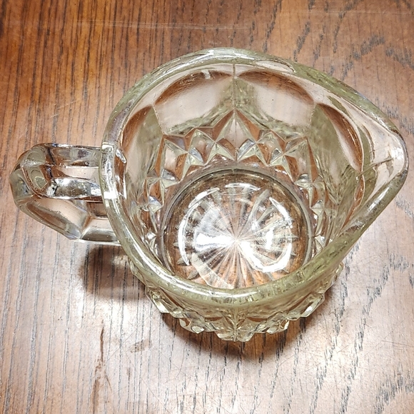 Vintage Bartlett Collins Etched Glass Footed Creamer and Sugar Bowl - Picture 7 of 16